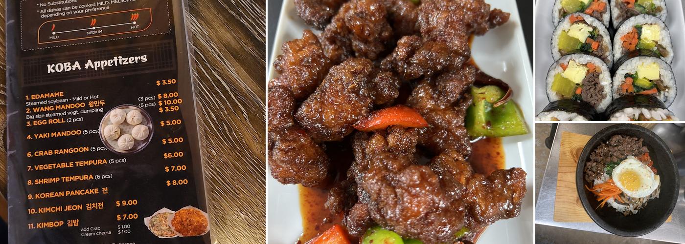 KOBA Korean Stone BBQ Menu