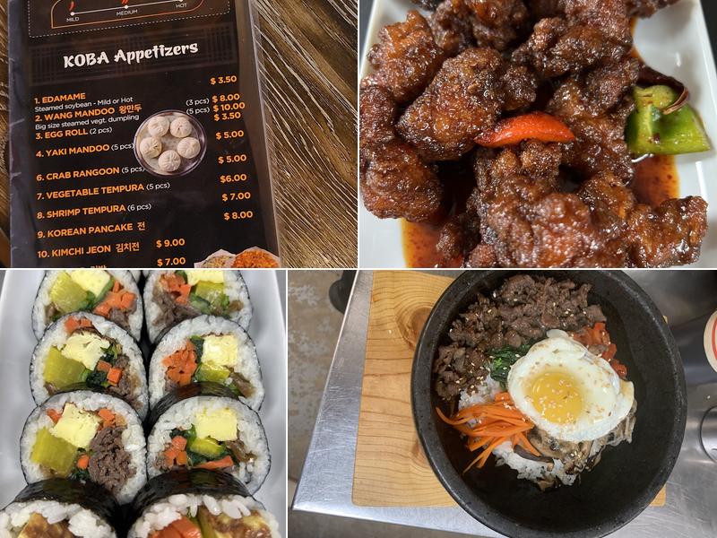 KOBA Korean Stone BBQ Menu
