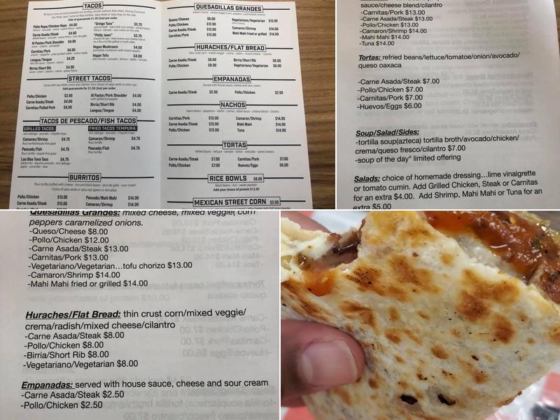 Las Olas Taqueria Menu