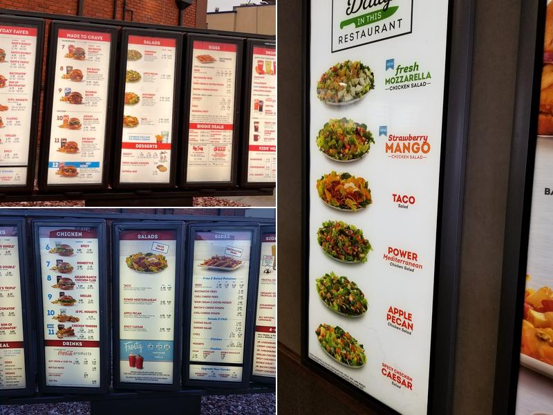 Wendy's Menu