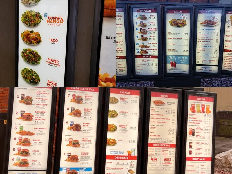 Wendy's Menu