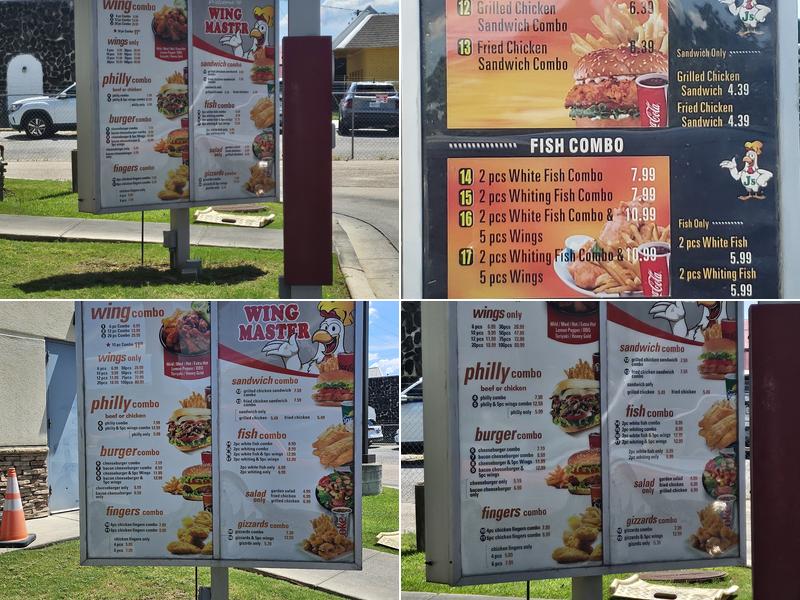Wing Master Menu