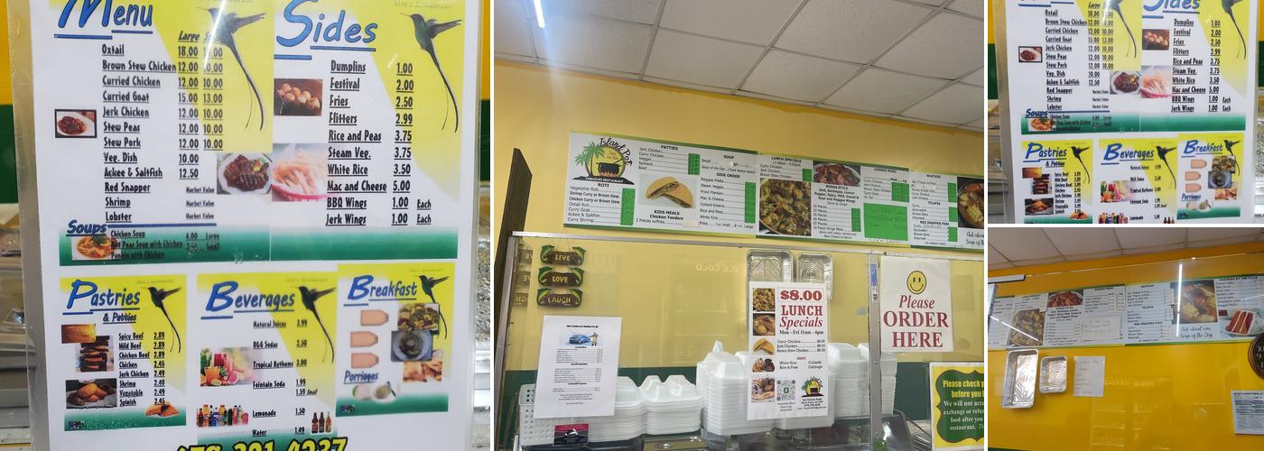Island Pot Warner Robins Menu