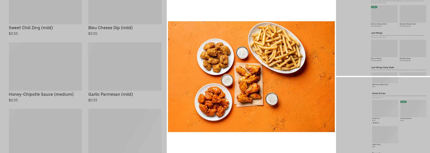 It's Just Wings Menu