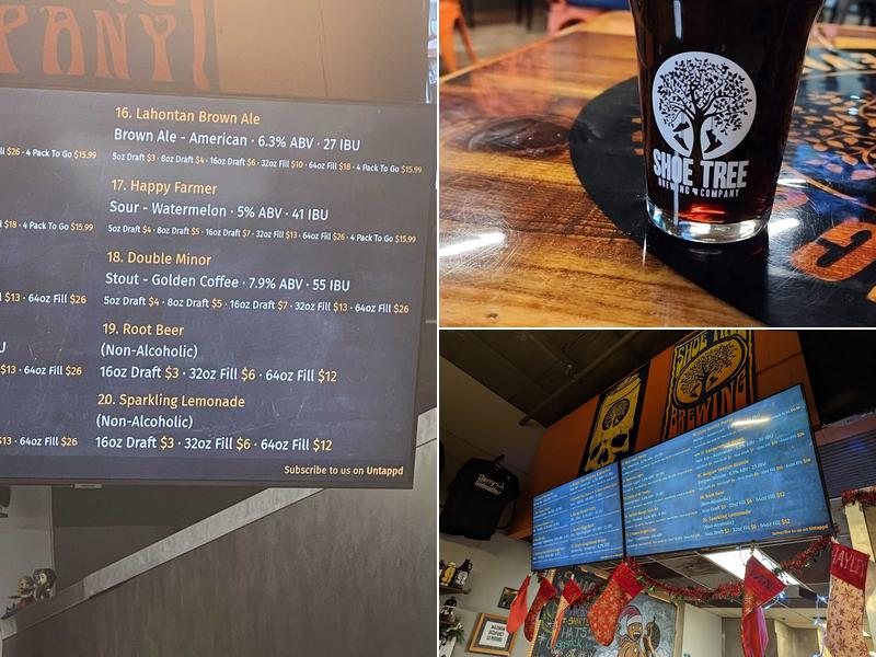 Shoe Tree Brewing Co. - Minden Menu