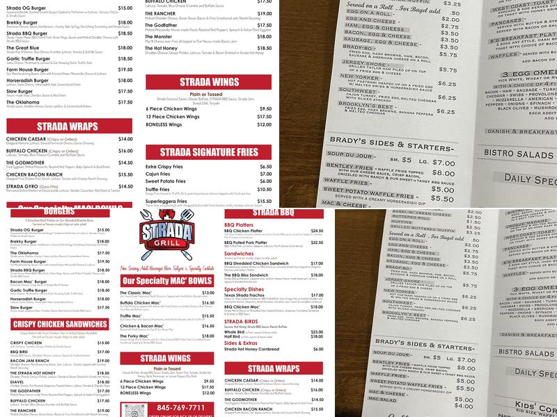 Strada Grill Menu