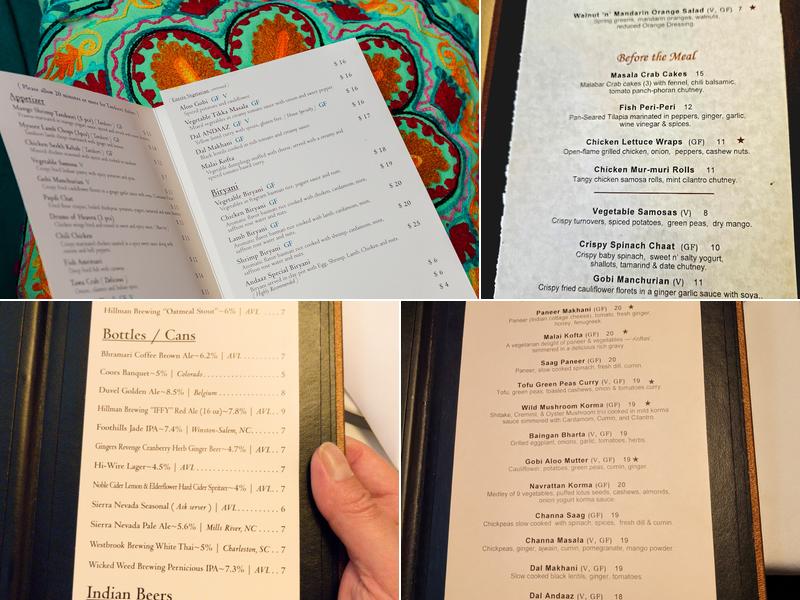 Andaaz Menu