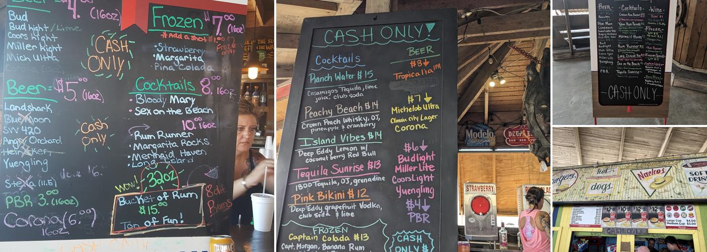 Riptide Bar & Grill Menu