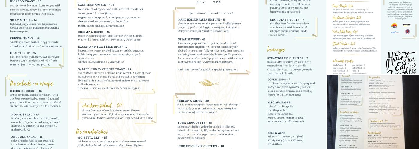 Winna's Kitchen Menu