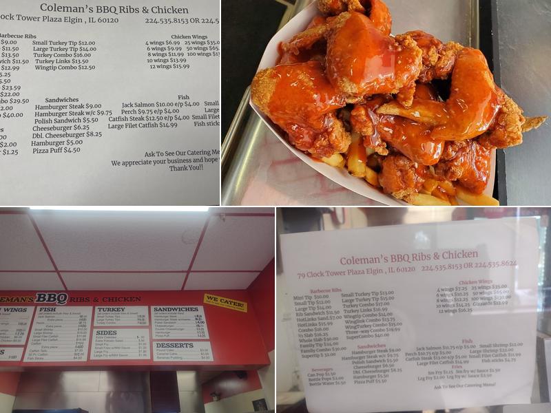 Coleman's BBQ Elgin Menu