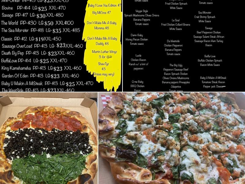 Can a brotha get a slice Menu