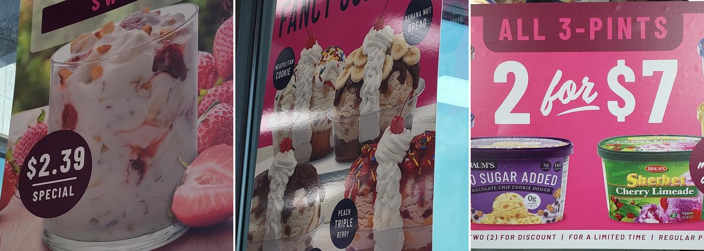 Braum's Ice Cream & Dairy Store Menu