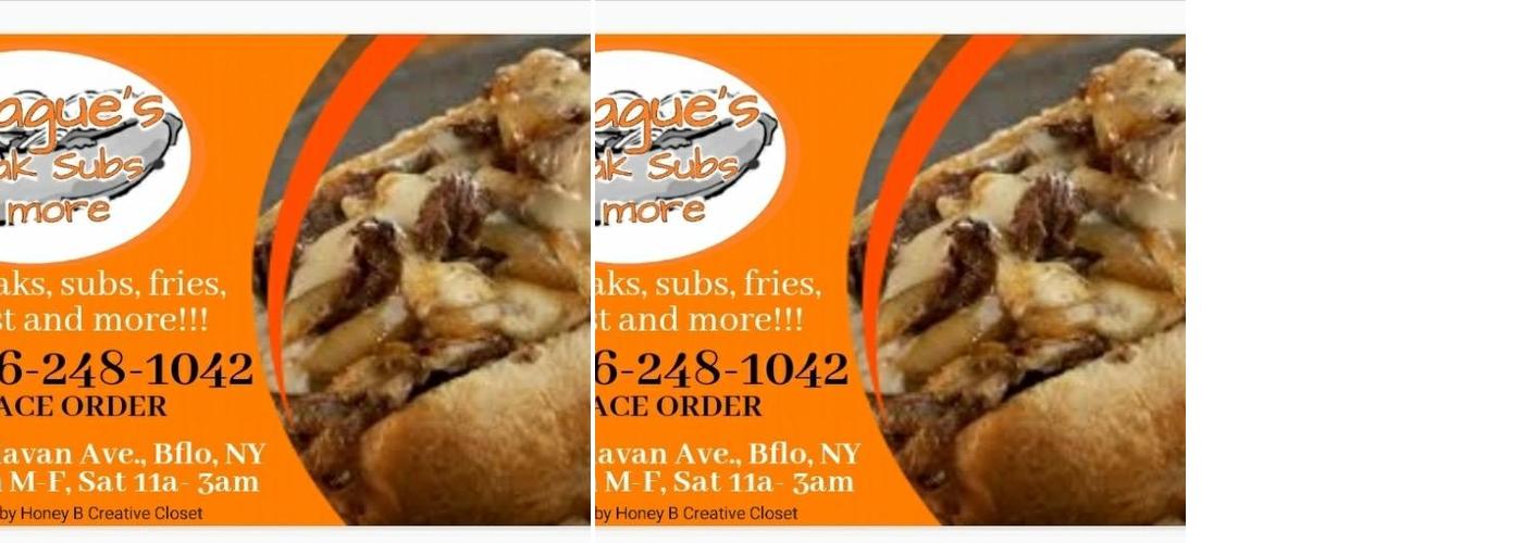 Teague's steak subs & more Menu