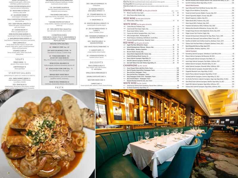 DePaul's Table Steakhouse Menu
