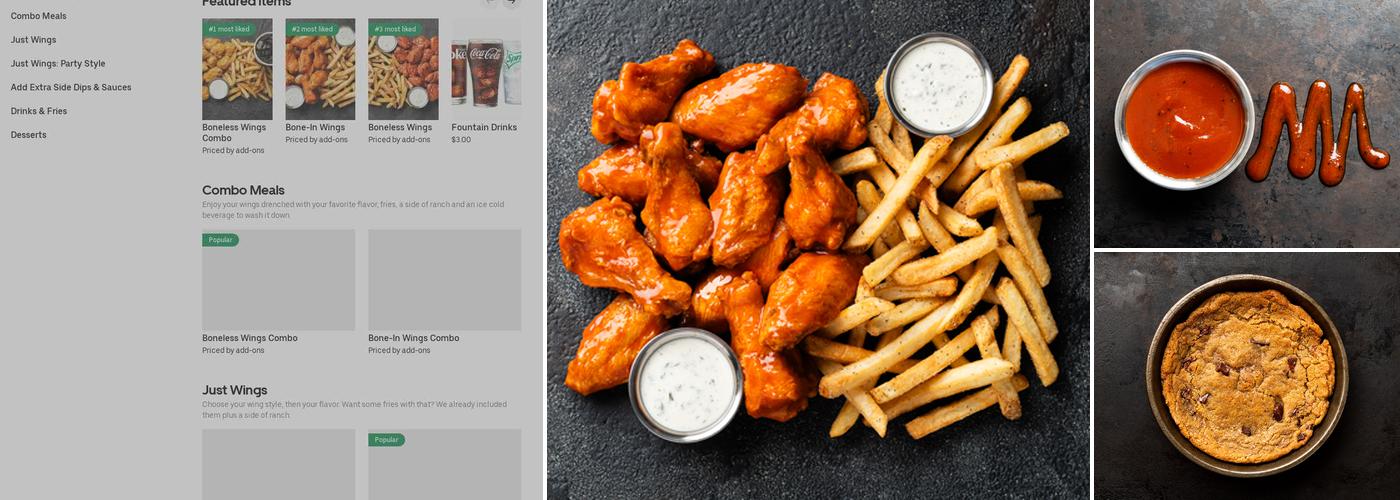 It's Just Wings Menu