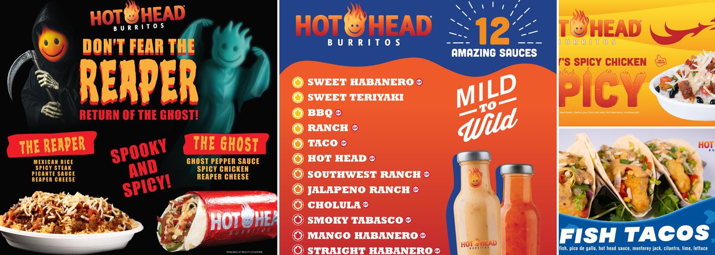 Hot Head Burritos Menu