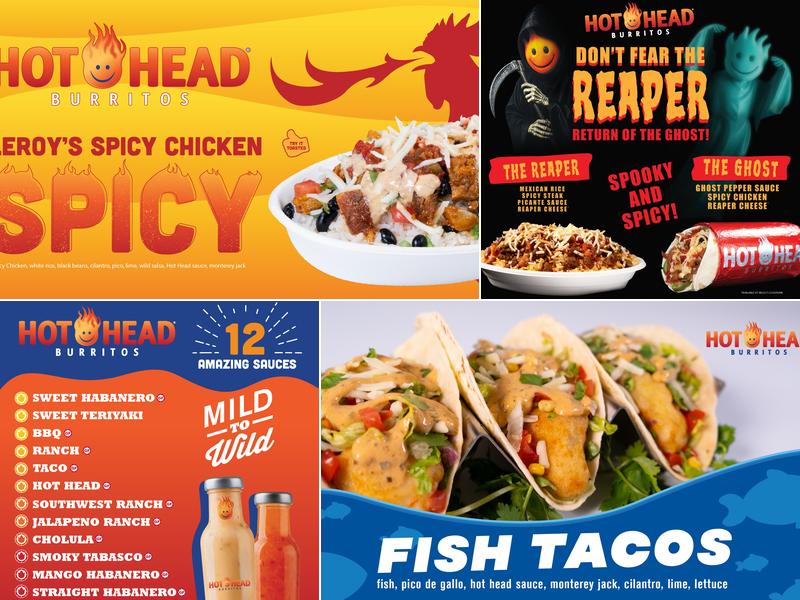 Hot Head Burritos Menu