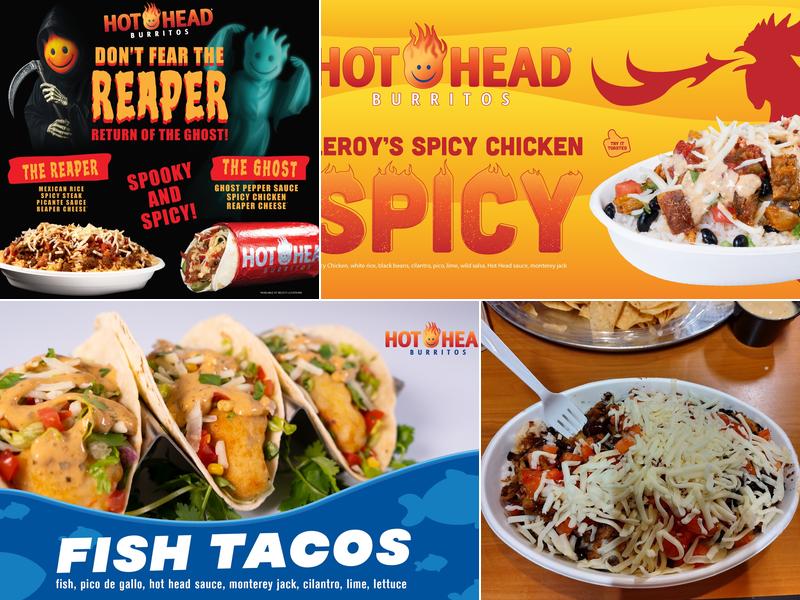 Hot Head Burritos Menu