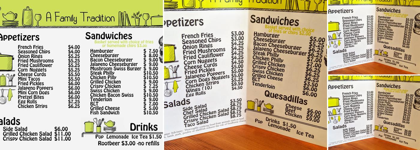 Melody's Kitchen Menu