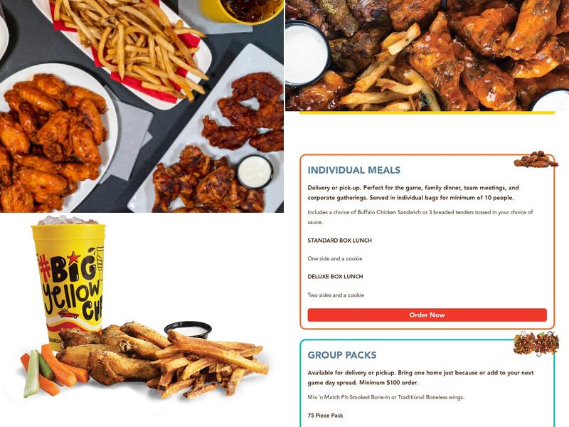 Wing Boss Menu