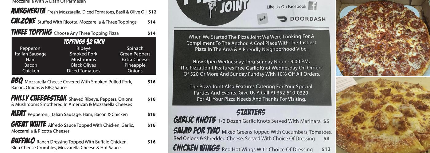 The Pizza Joint On Sunset Harbor Menu