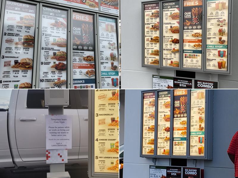Checkers Menu