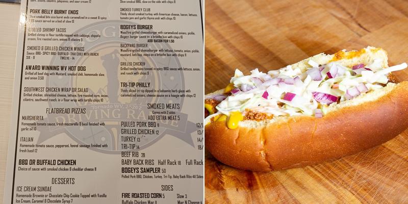 Bogeys Driving Range Menu