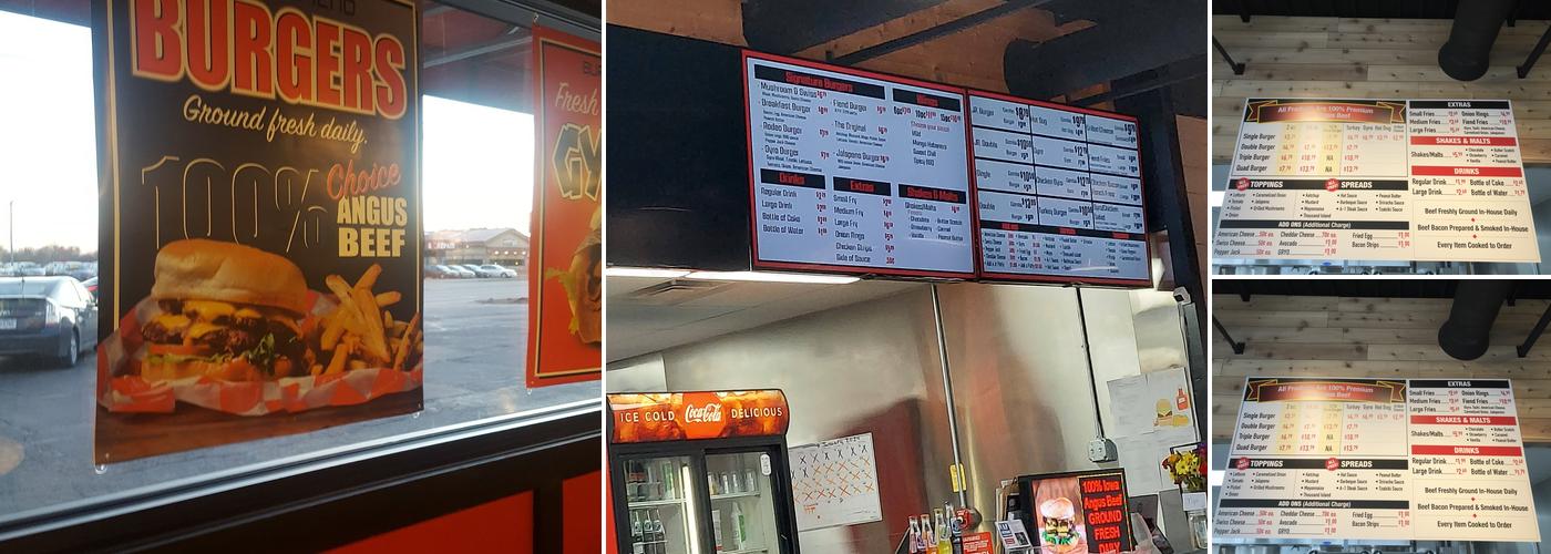 BurgerFiend Menu