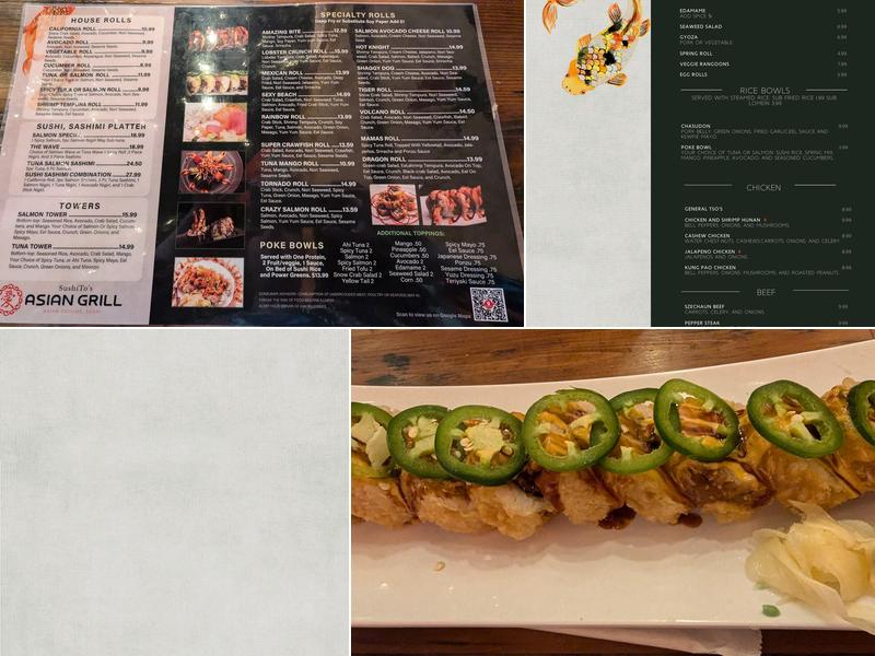 SushiTo's Menu