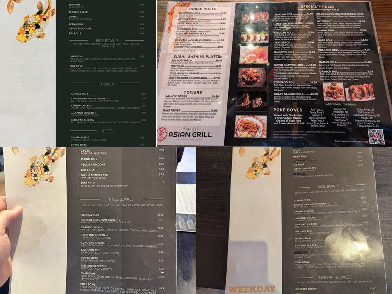 SushiTo's Menu