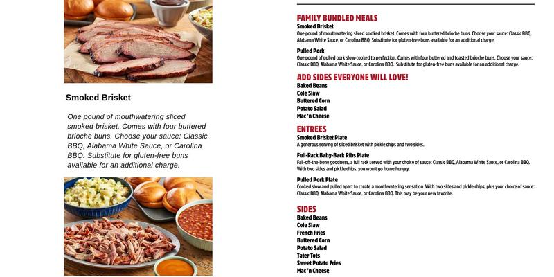Libby's BBQ (Ruby Tuesday) Menu