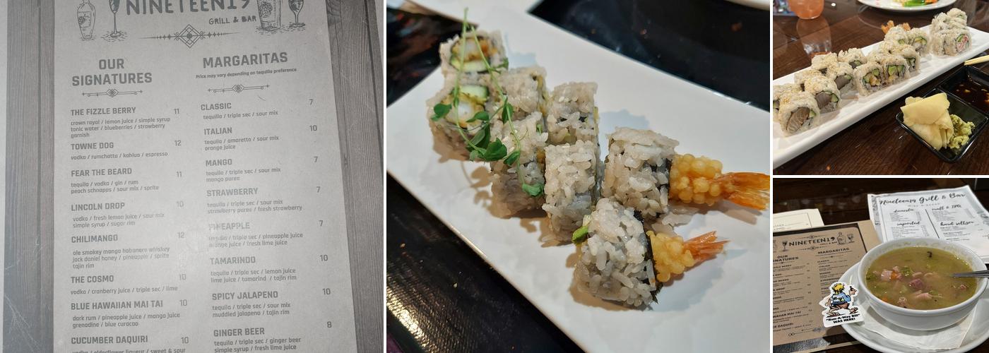 Nineteen19 Grill and Bar Menu