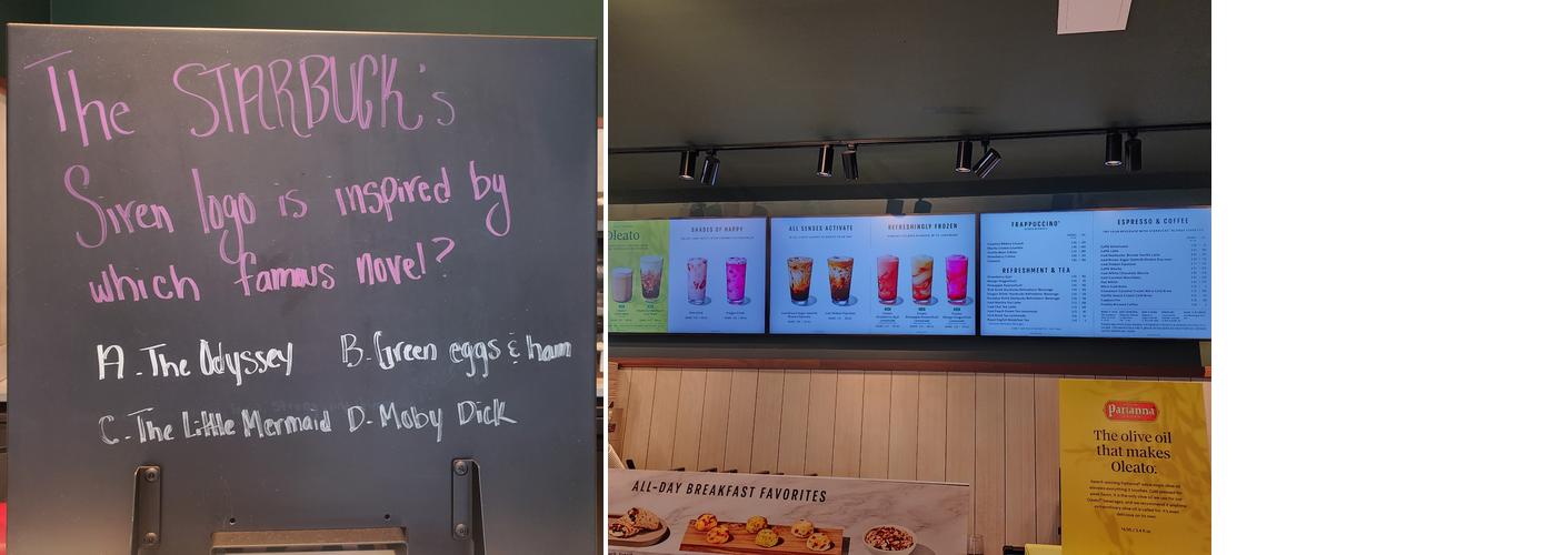 Starbucks Menu