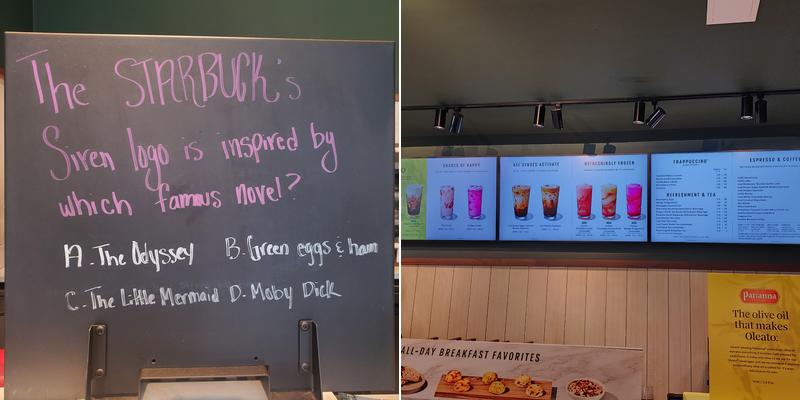Starbucks Menu