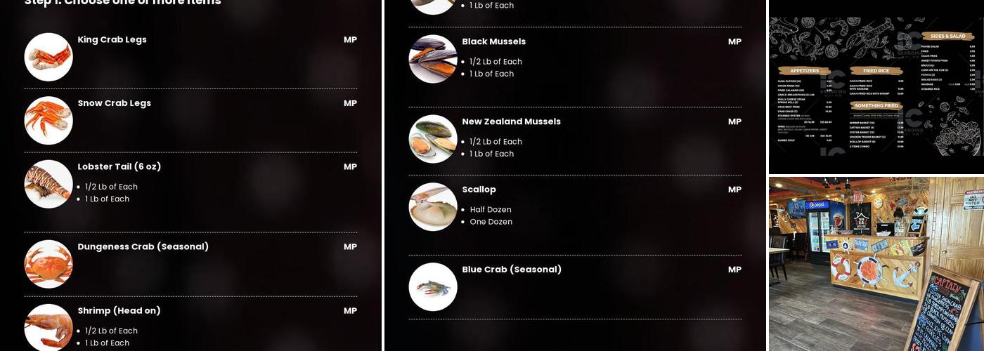 The Crab House Menu