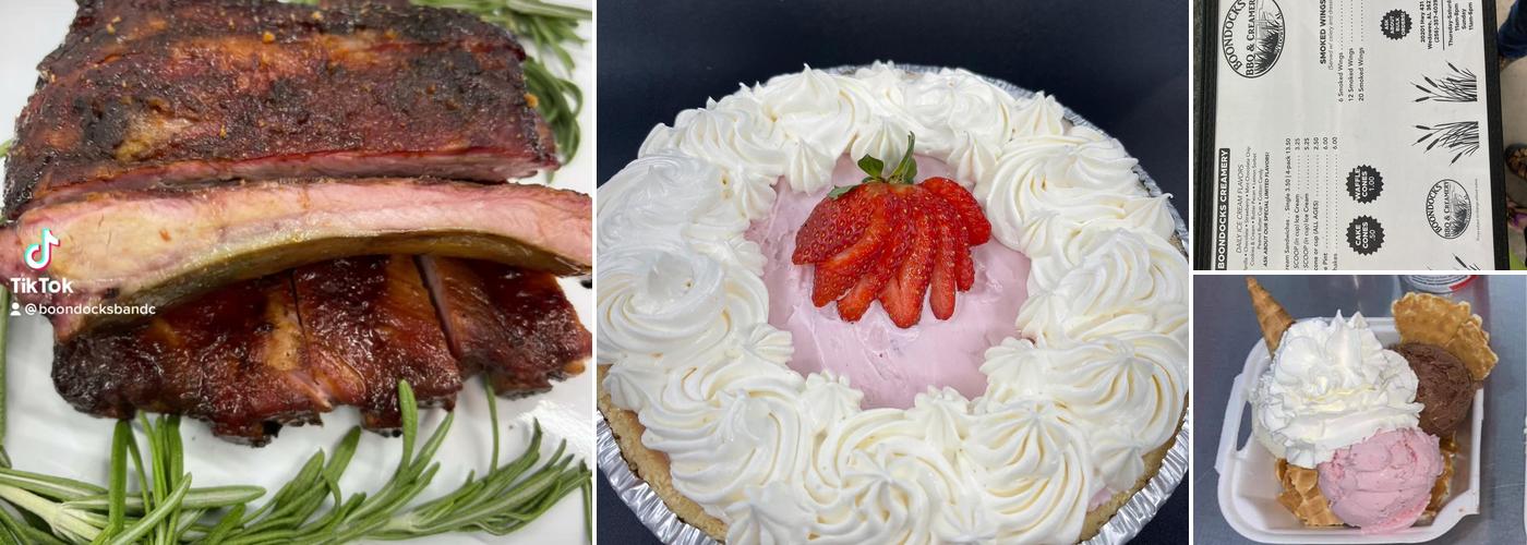 Boondocks BBQ & Creamery Menu