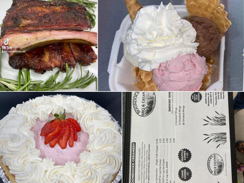 Boondocks BBQ & Creamery Menu