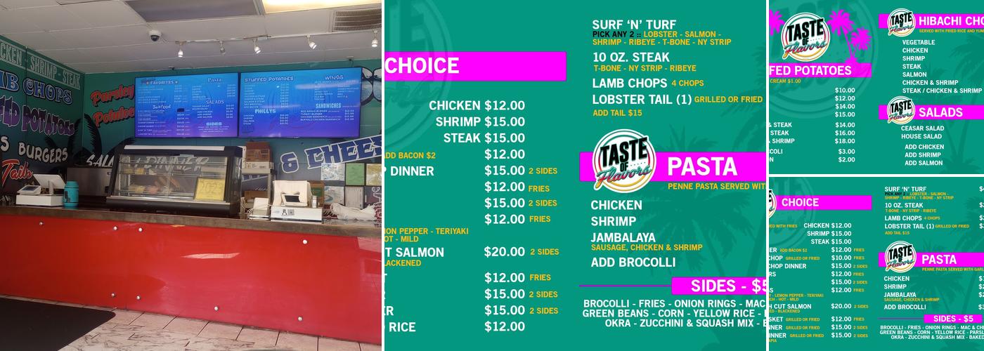 Taste of Flavors Menu