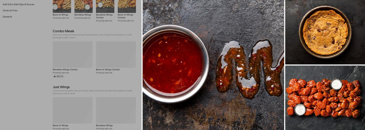 It's Just Wings Menu