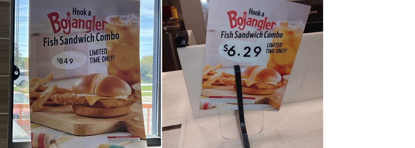 Bojangles Menu