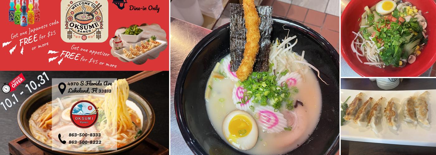 Oksumi Ramen & Bar Menu