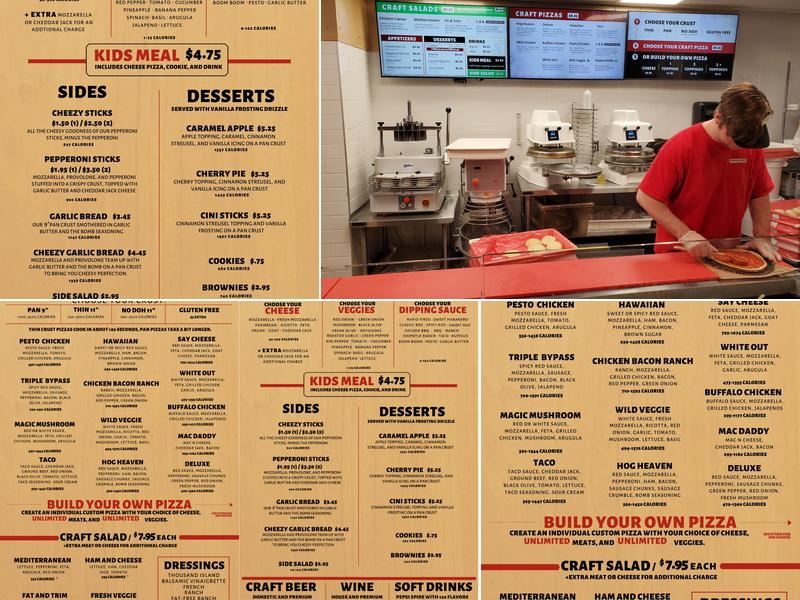Rapid Fired Pizza Menu