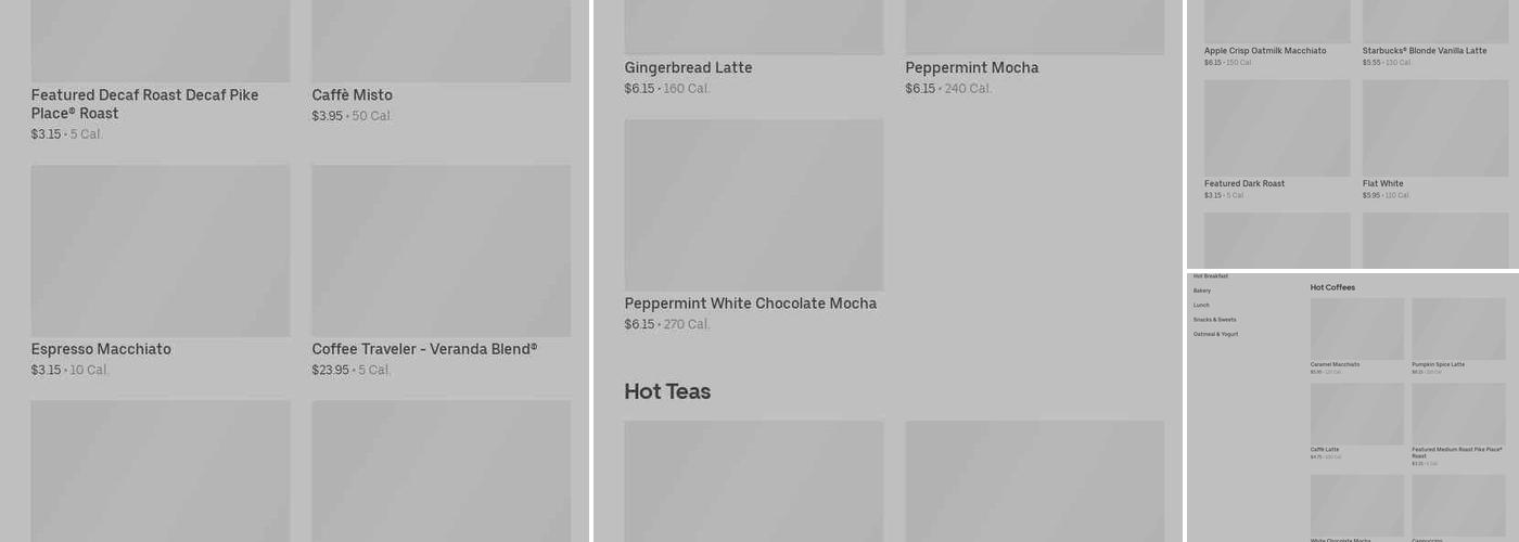 Starbucks Menu