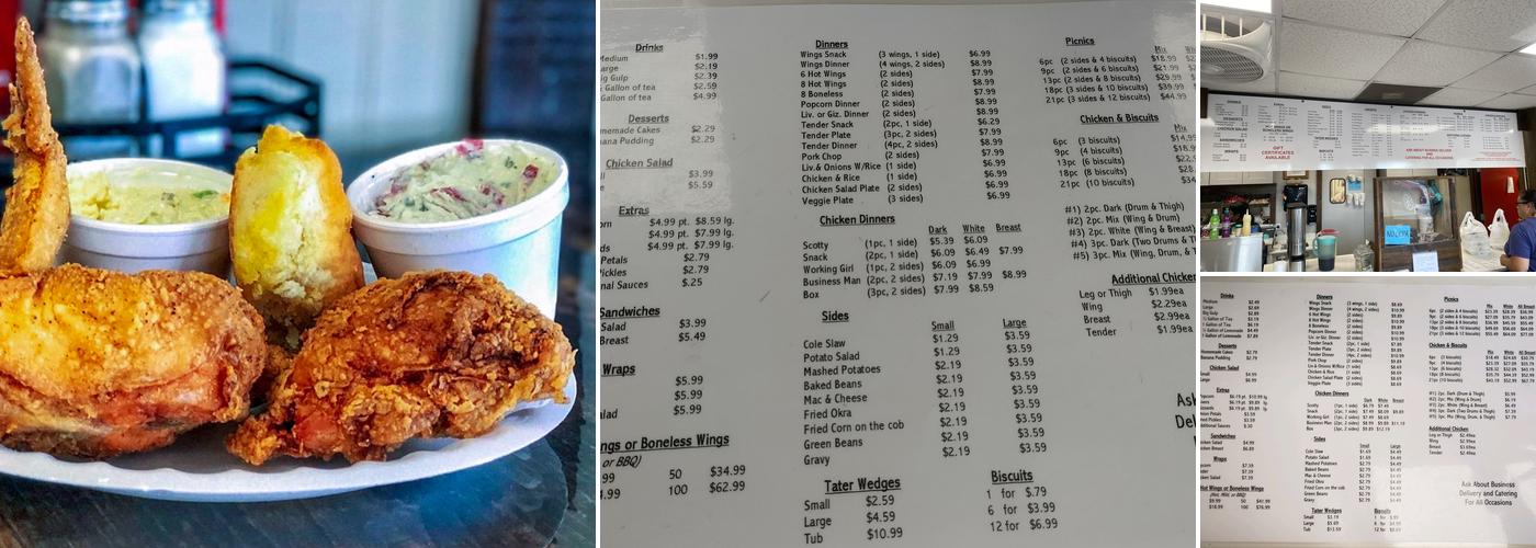 Hathaways Fried Chicken Menu