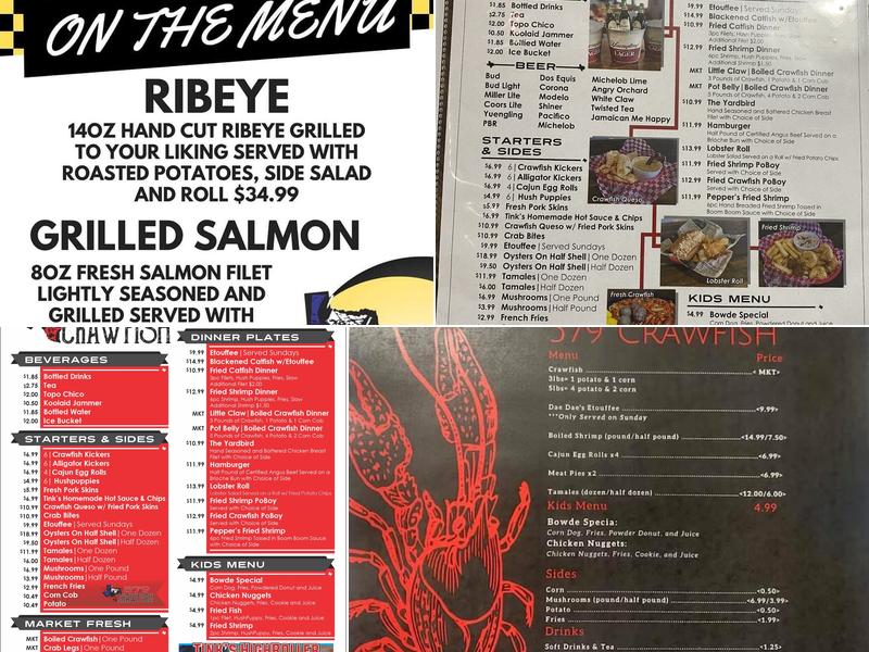 579 Crawfish Menu