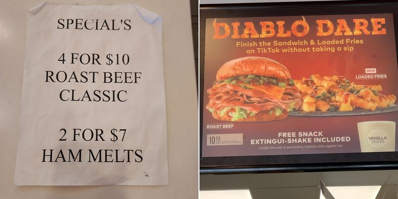 Arby's Menu