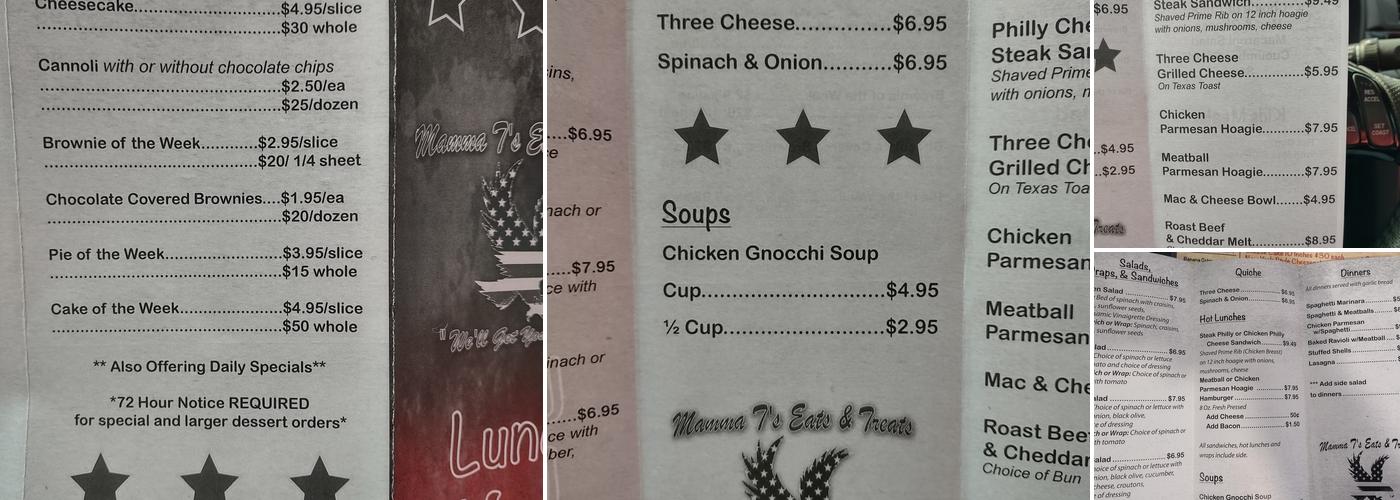 Mamma T's Eats and Treats Menu