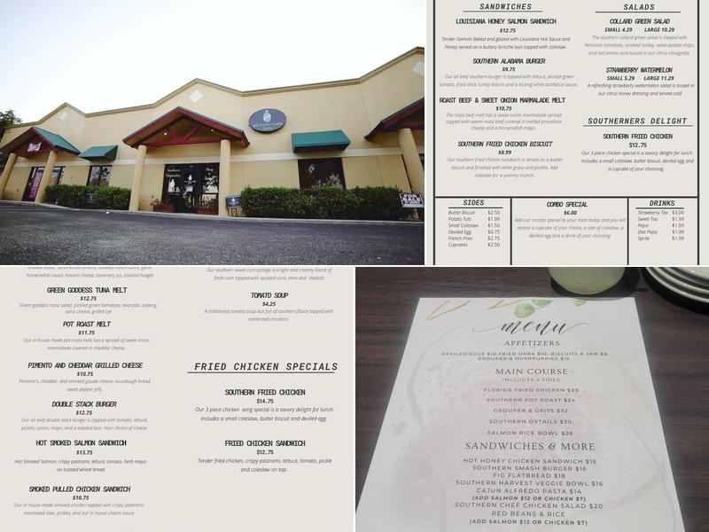 Southern Charm Bistro and Bakery Menu