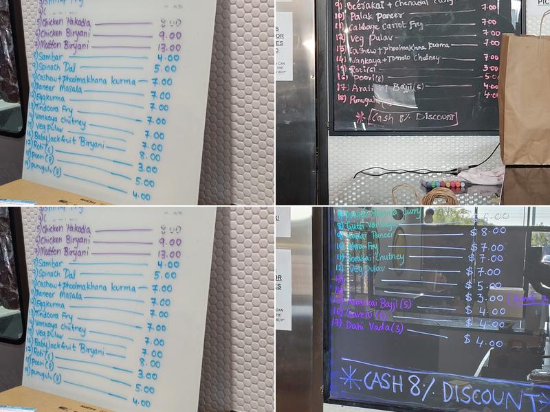 Padma's Amrutham Menu