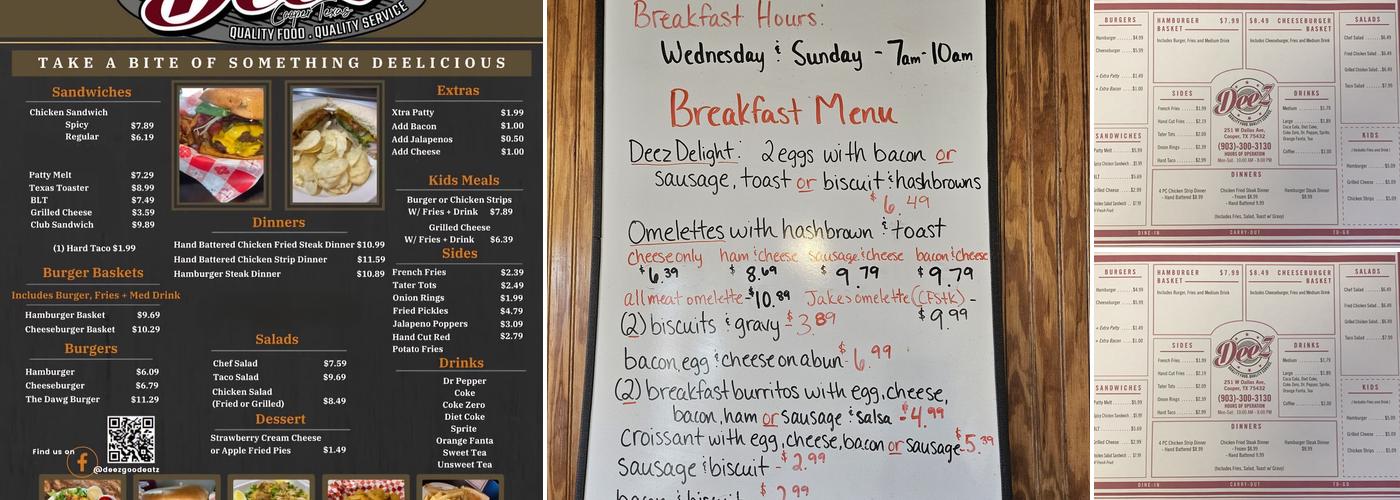 DeeZ Menu